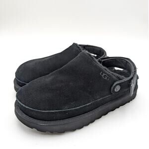 UGG Goldenstar Cozy Comfort Clogs Hook & Loop Women's Black Size US9 EU40